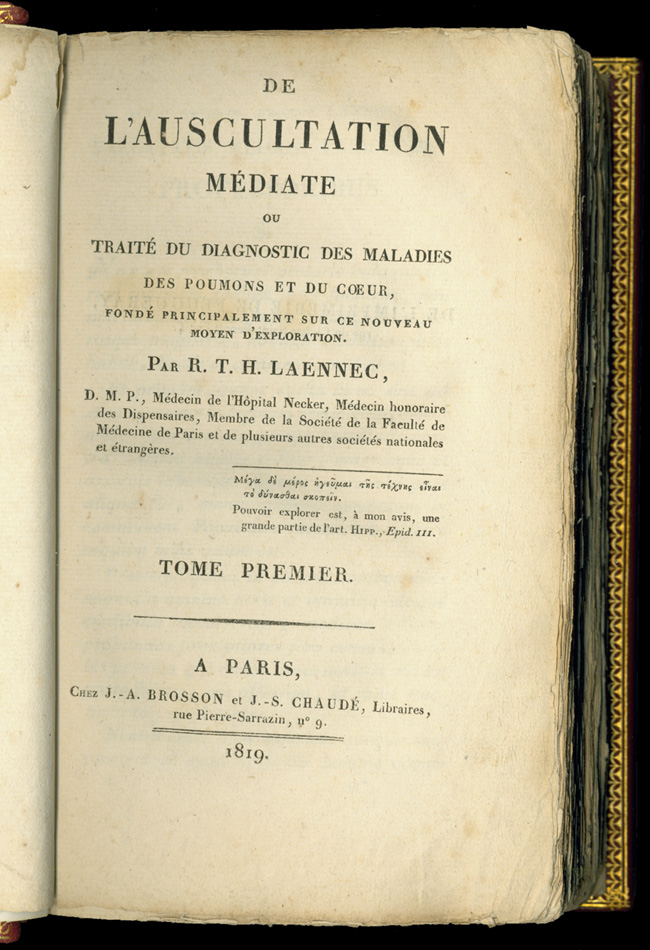 Early Medical Text by Laennec